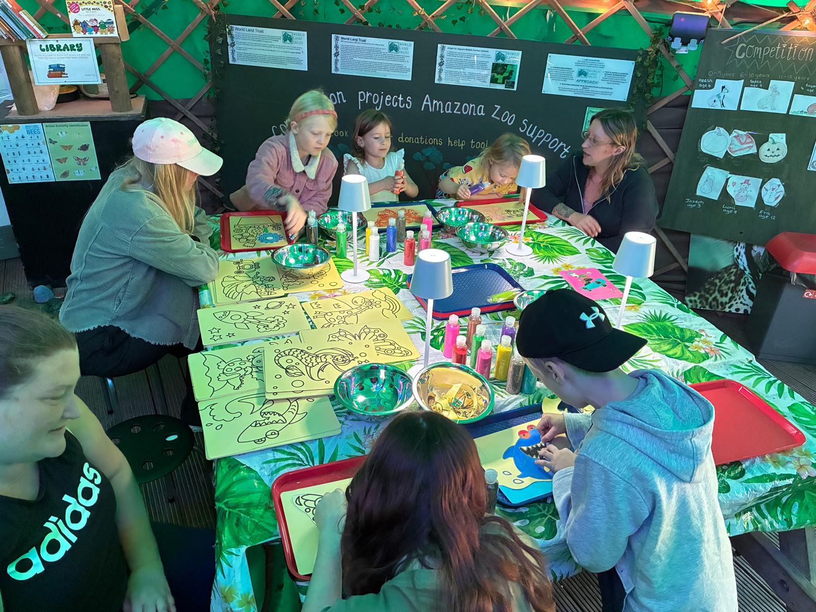Educational fun in the yurt at Amazona Zoo